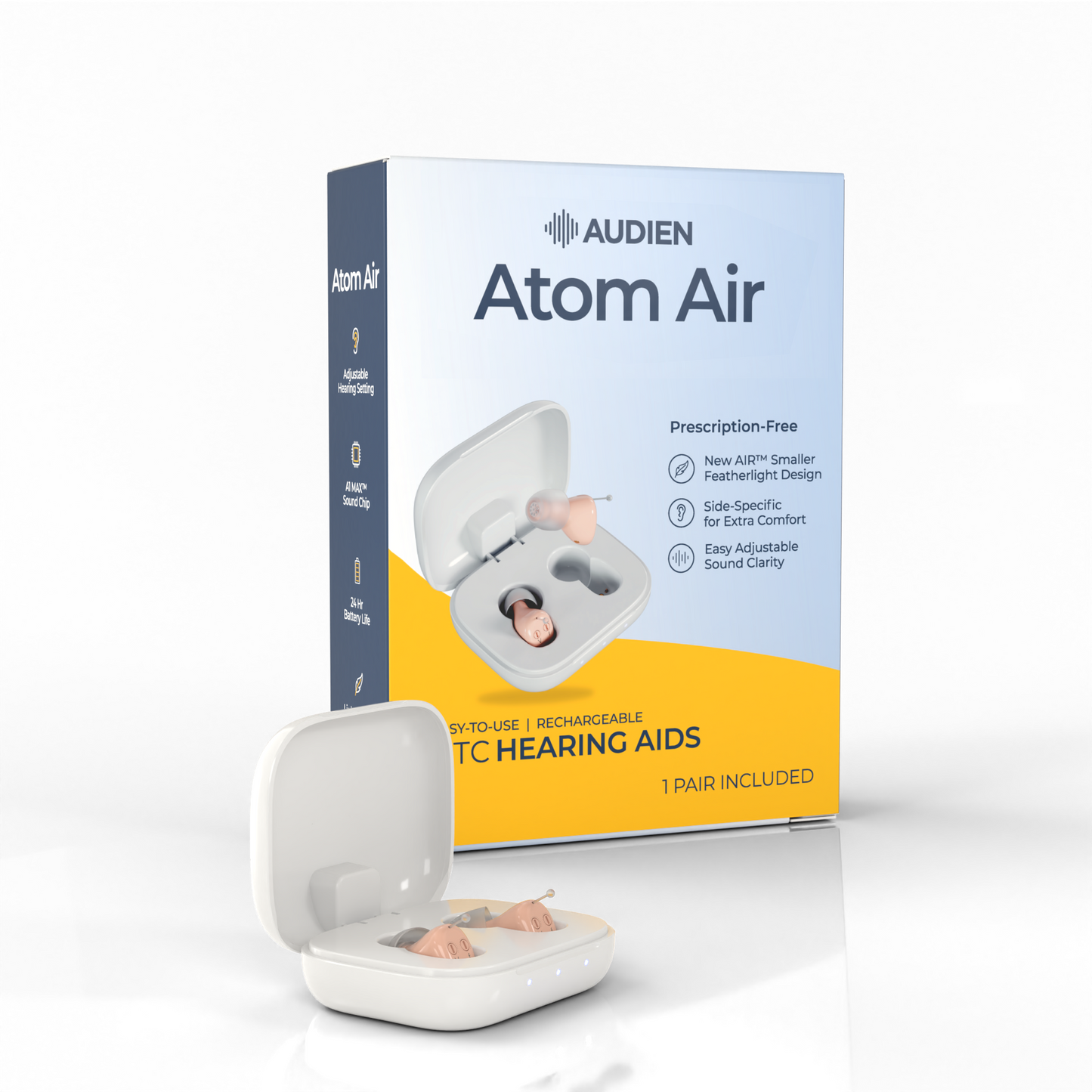 Audien Atom Air OTC Hearing Aids CX