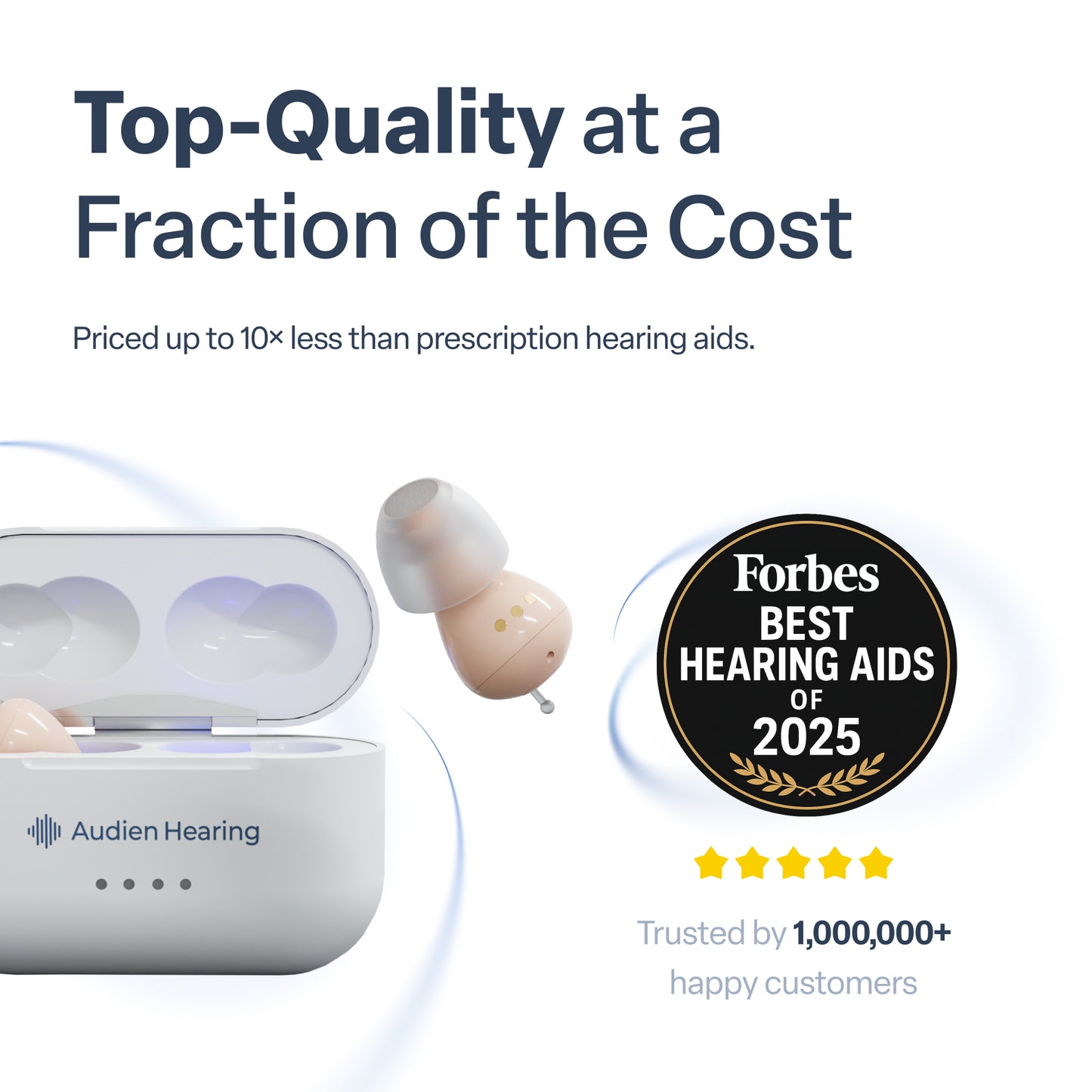 Audien Atom Pro 2 OTC Hearing Aids (Open Box)