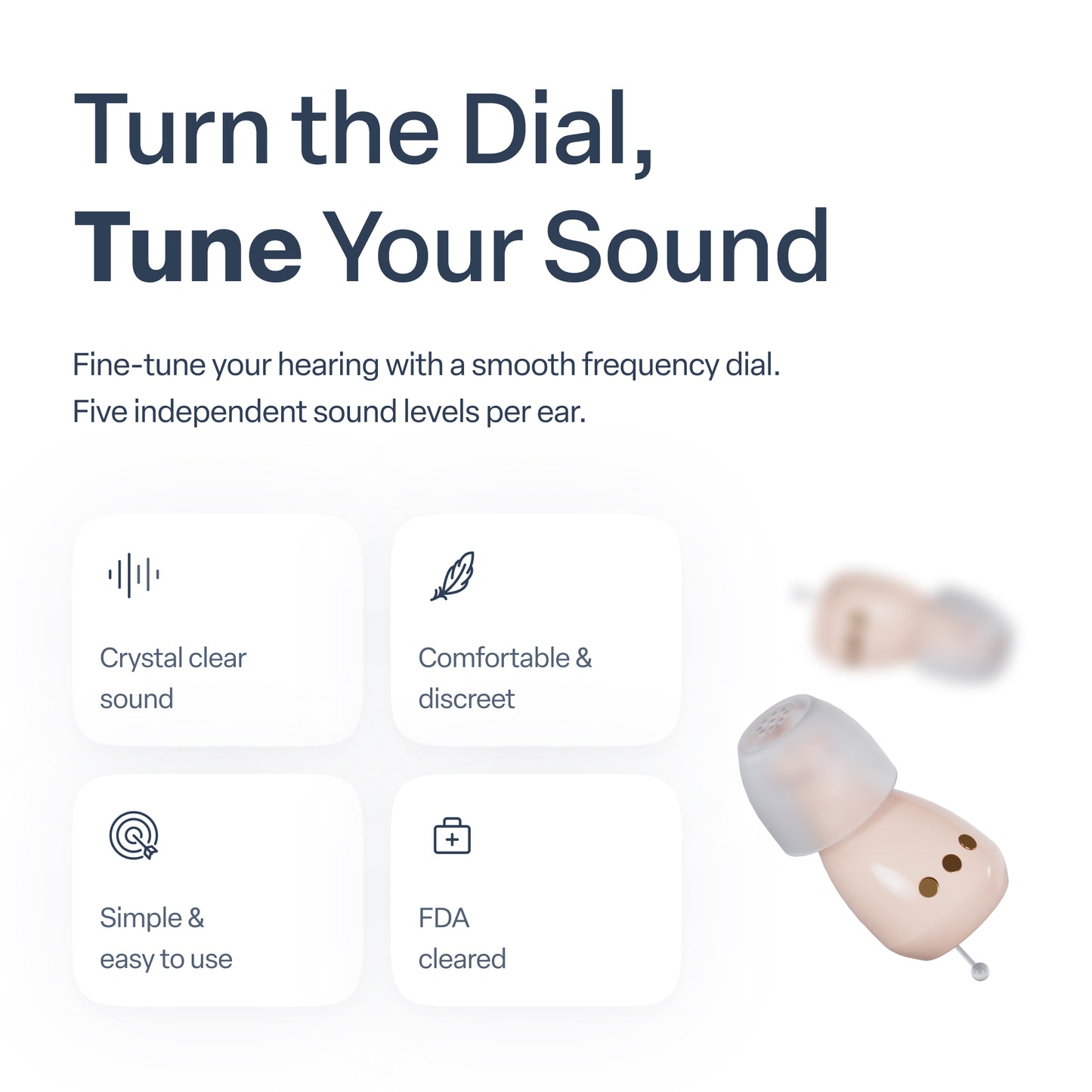 Audien Atom ONE OTC Hearing Aids